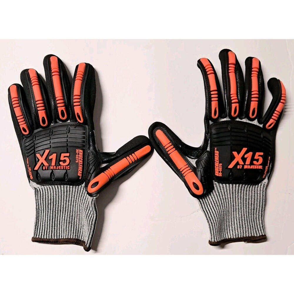 Majestic X15 Knucklehead Cut Resistant Level A5 Gloves Size Large Waterproof